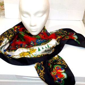 Scarf for the holidays very cheerful look. Bright colors That make you happy.